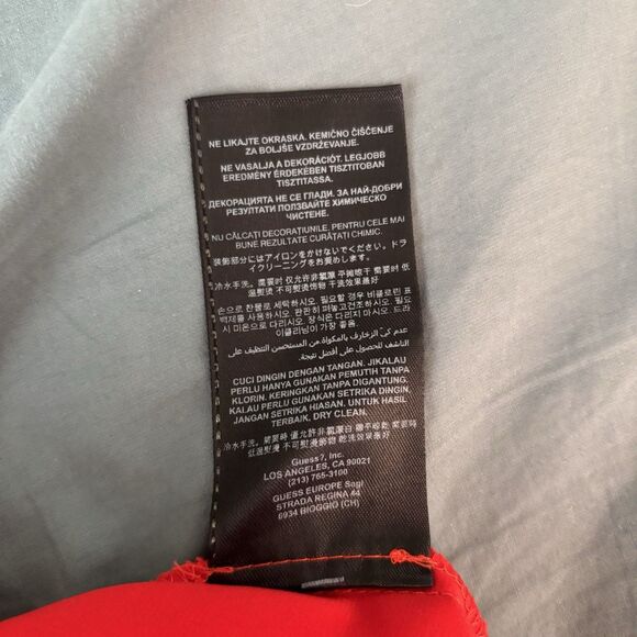 Guess Dress Womens 2 Orange Print Flirty Fairycore Flowy Halter 90s Y2K Sexy - Picture 5 of 6